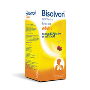 BISOLVON ADULTOS - Jar. oral x 120 mL - SABOR CEREZA Y CHOCOLATE - 8 mg / 5 mL