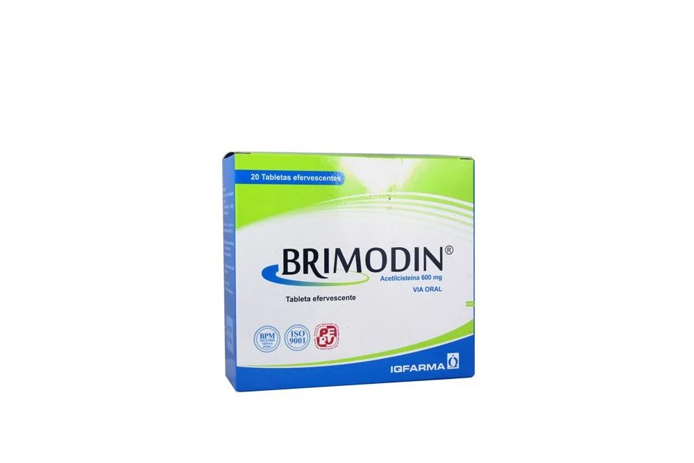 BRIMODIN - Tab. efer. caja x 20 - 600 mg