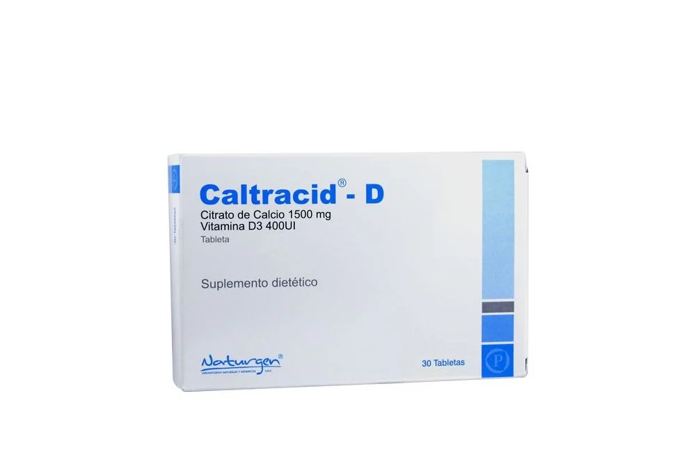 CALTRACID - D - Tab. caja x 30 - 1500 mg + 400 UI