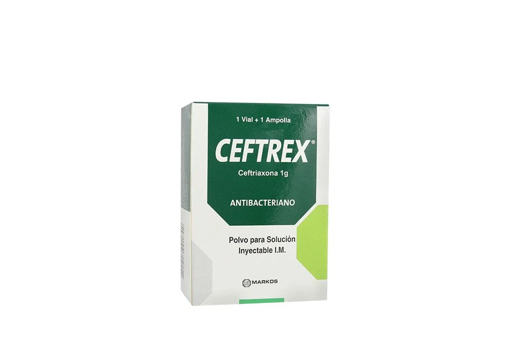 CEFTREX - Amp. polv. sol. inyectable via I.M. - 3.5 mL - 1 g