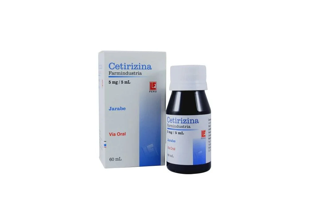 CETIRIZINA FARMINDUSTRIA - Jarabe x 60 mL - 5 mg / 5 mL