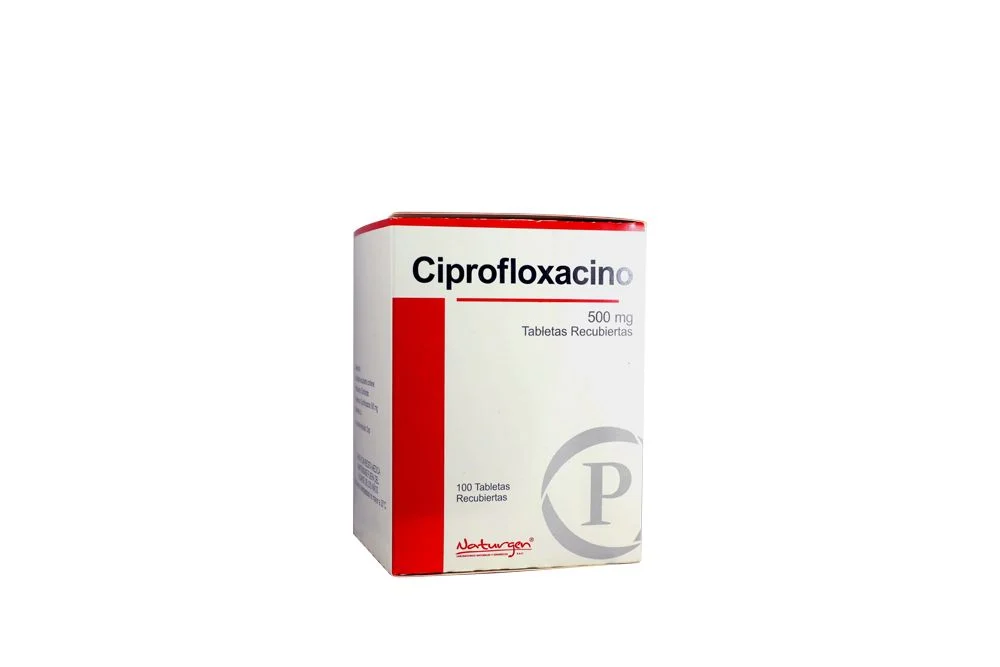 CIPROFLOXACINO - Tab. Recu. caja x 100  - 500 mg