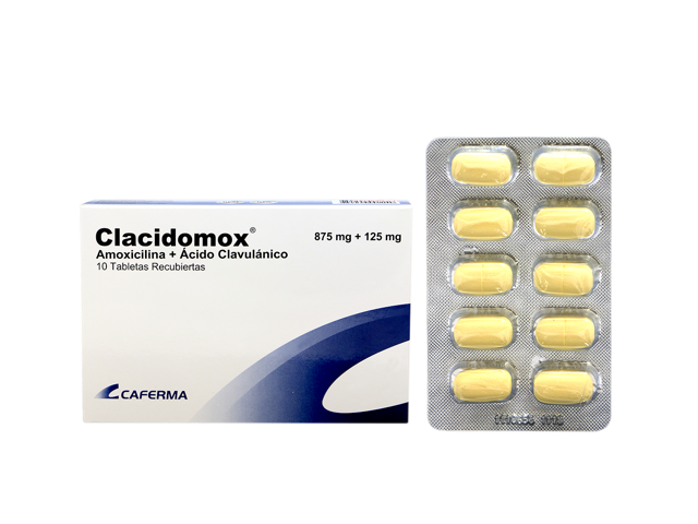 CLACIDOMOX - Tab. Recub. caja x 10 - 875 mg + 125 mg