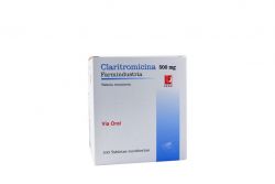 CLARITROMICINA FARMINDUSTRIA - Tab. recu. caja x 100 - 500 mg