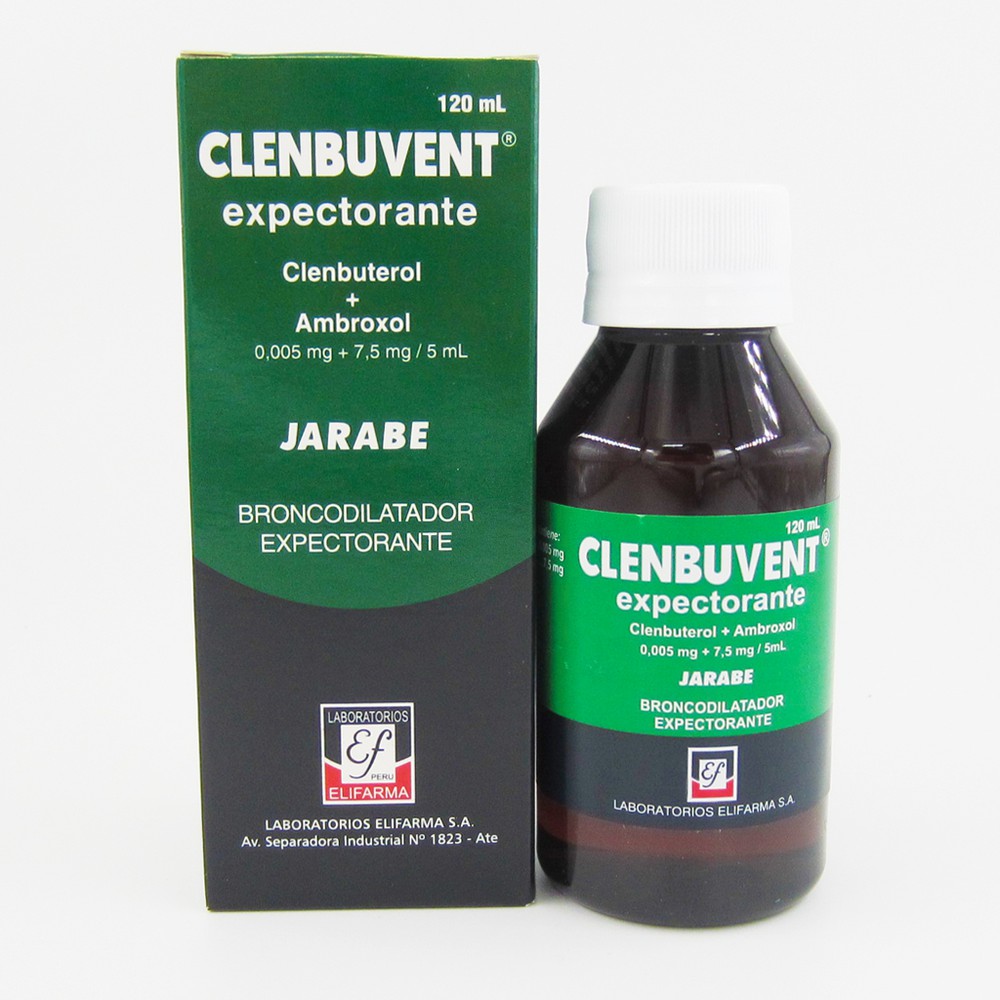 CLENBUVENT EXPECTORANTE - Jbe  Fco.  x 120  mL - 0.005 mg + 7.5 mg / 5 mL