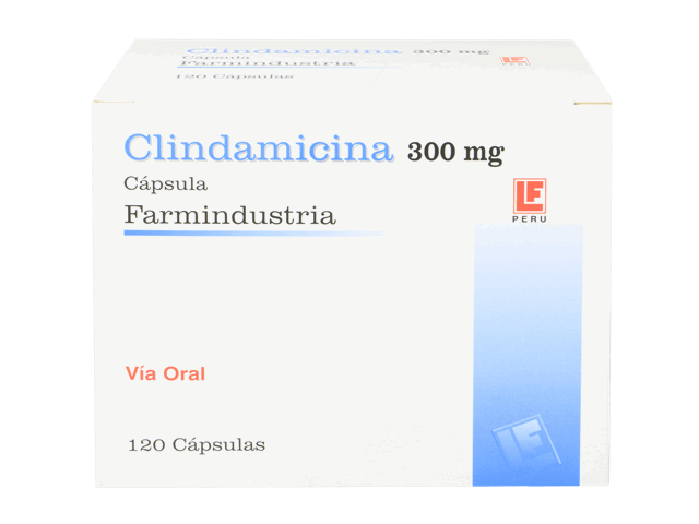 CLINDAMICINA - Cap. via oral caja x 100 - 300 mg