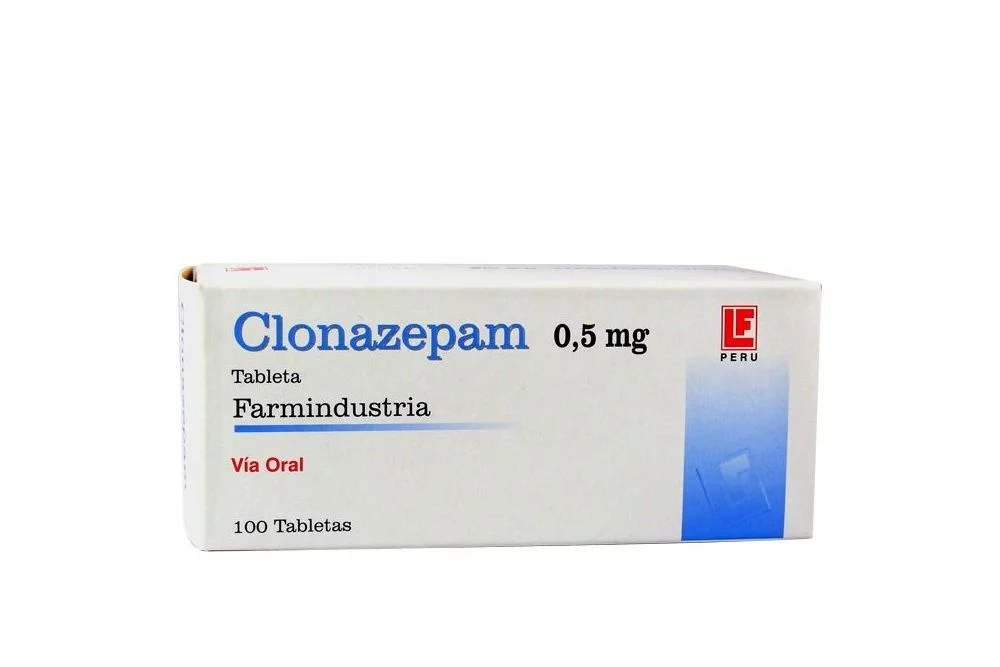 CLONAZEPAM FARMINDUSTRIA - Tabletas caja x 100 - 0.5 mg
