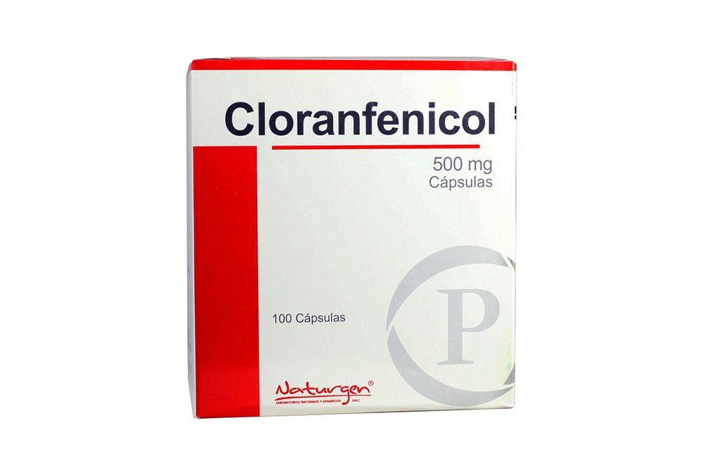 CLORANFENICOL - Caps caja x 100 - 500 mg