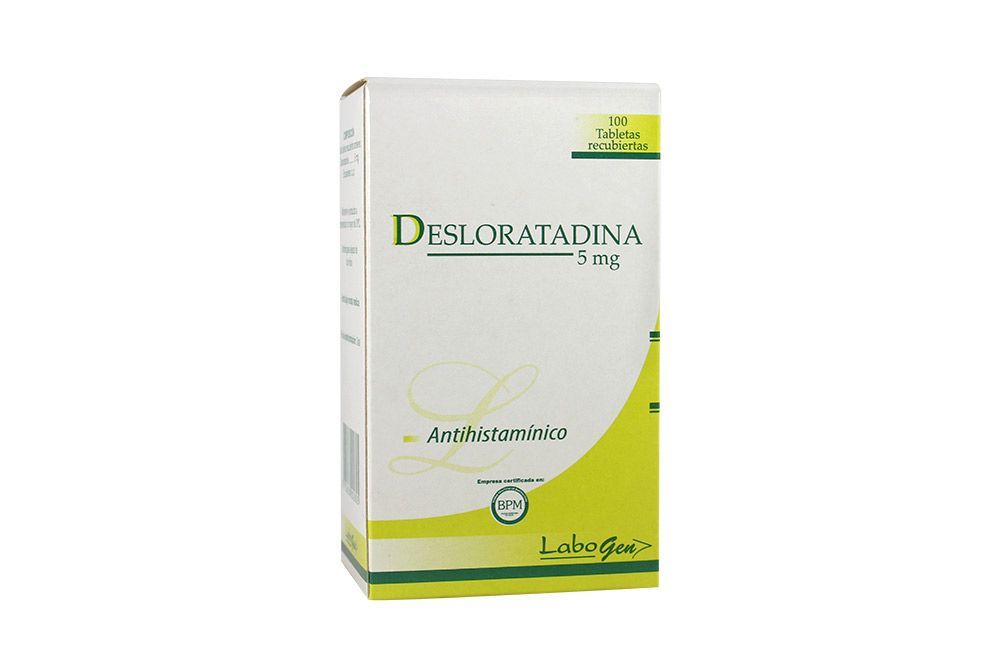 DESLORATADINA - Tabletas recubiertas caja x 100 - 5 mg