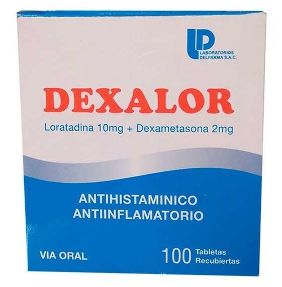 DEXALOR - Tabletas recubiertas caja x 100 - 10 mg + 2 mg