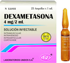 DEXAMETASONA - Amp. sol. inyec. via I.M. - I.V. - I.A. caja x 25 - 4 mg / 2 mL