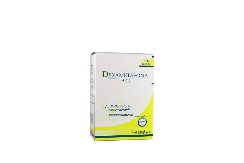 DEXAMETASONA - Tab. caja. x 100  - 4 mg