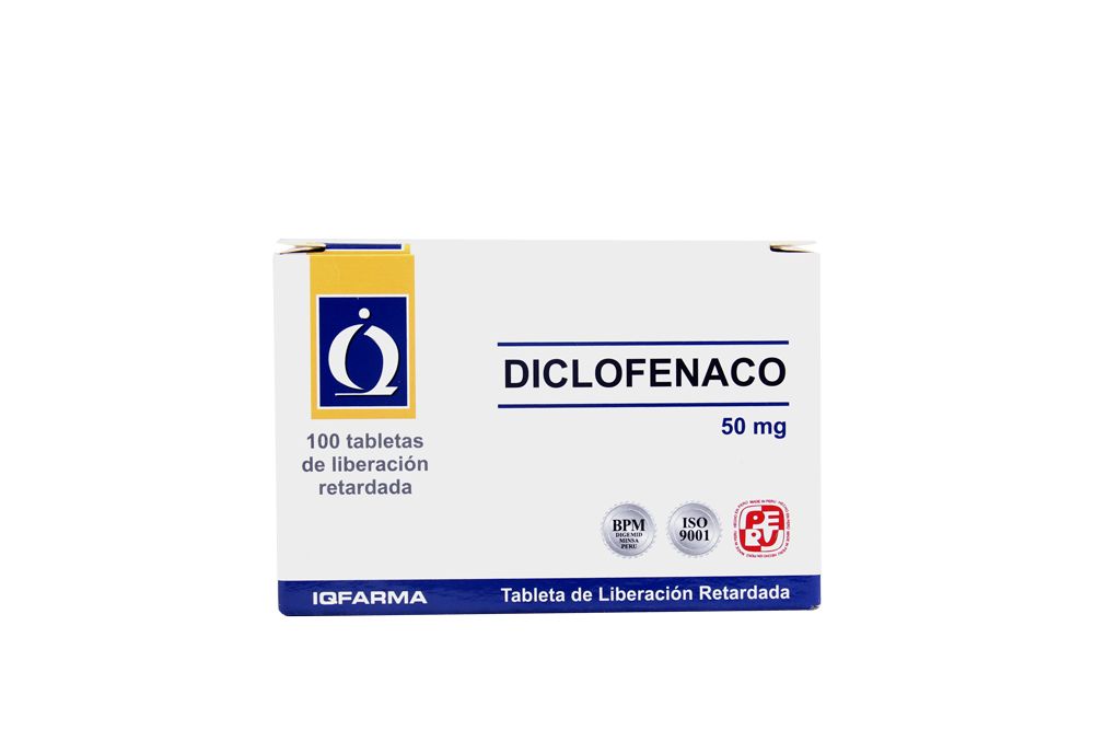 DICLOFENACO - Tab. caja. x 100  - 50 mg