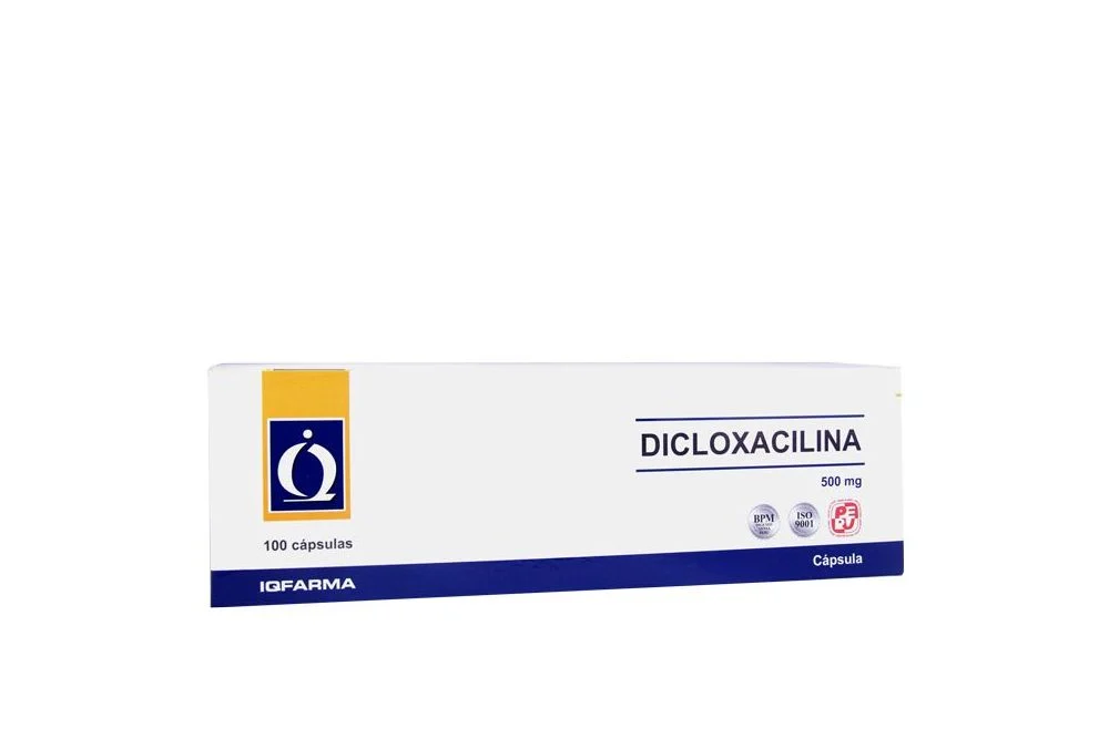 DICLOXACILINA IQFARMA - Capsulas caja x 100 - 500 mg