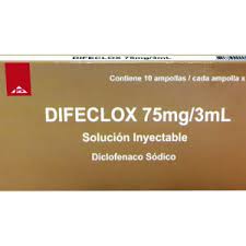 DIFECLOX - Sol. inyec. ampolla via I.M. - I.V. x 3 mL caja x 10 - 75 mg / 3 mL