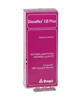 DIOXAFLEX CB PLUS - Capsulas caja x 100 - 50 mg + 4 mg