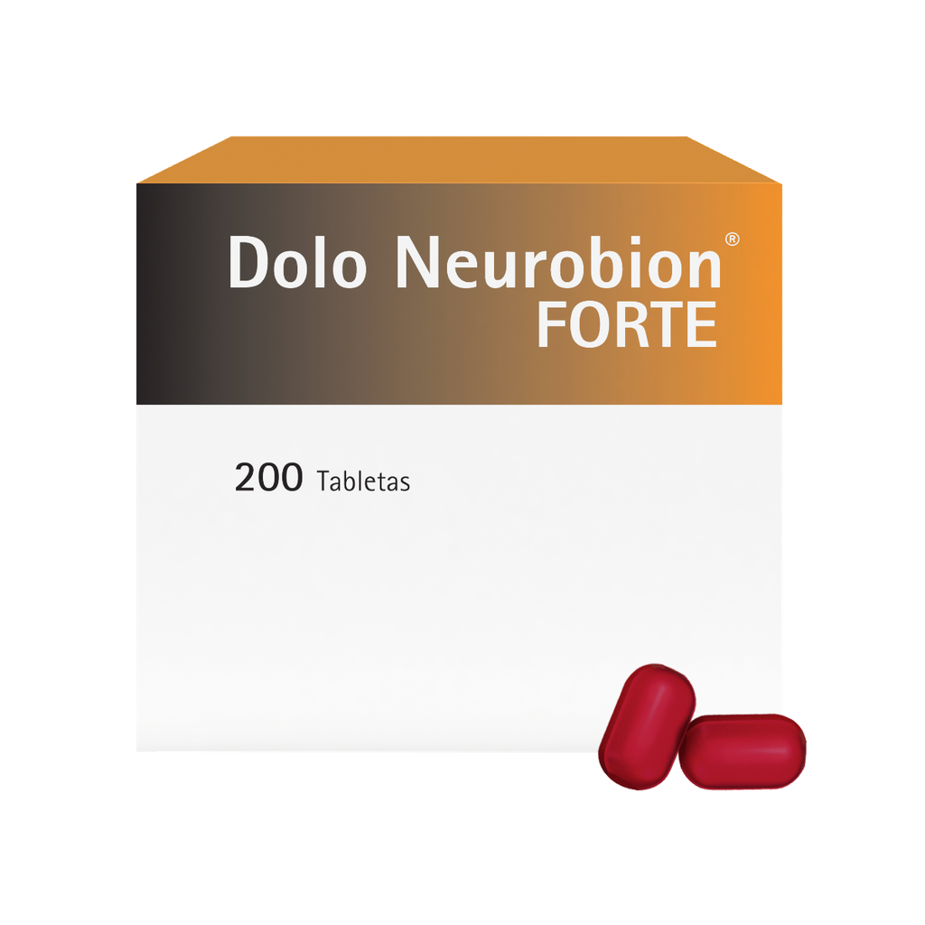 DOLO NEUROBION FORTE - Tab. caja x 200 - 50 mg + 50 mg + 50 mg + 1 mg