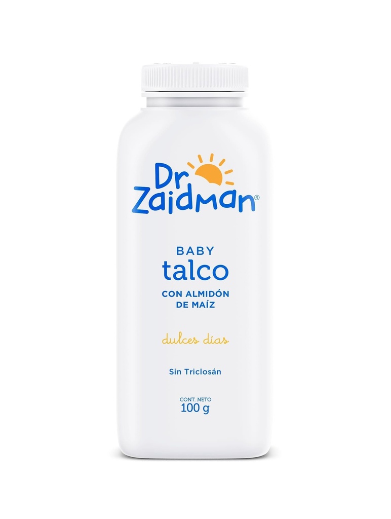 DR ZAIDMAN - Talco para bebes con almidon de maiz DULCES DIAS x 100 g