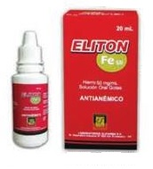 ELITON Fe 50 - Solucion oral gotas x 20 mL - 50 mg / mL