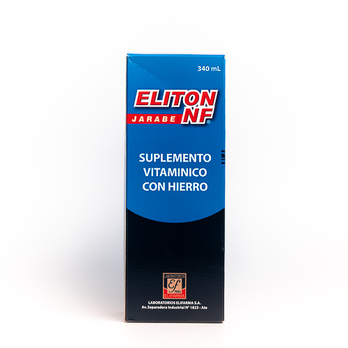 ELITON NF - Jarabe x 340 mL - 8.47 mg + 2 mcg + 7 mg + 0.5 mg + 0.625 mg + 0.5 mg