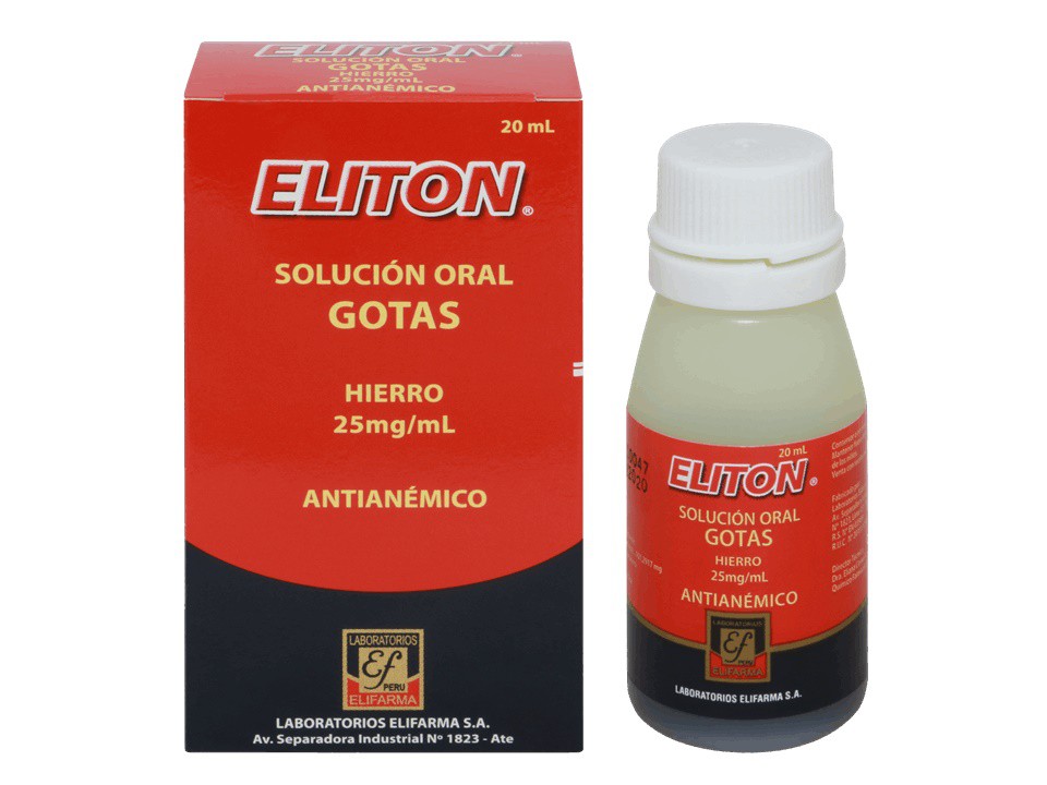 ELITON SOLUCION GOTAS - Got. Sol. Oral  Fco. x 20 mL - 25 mg / mL