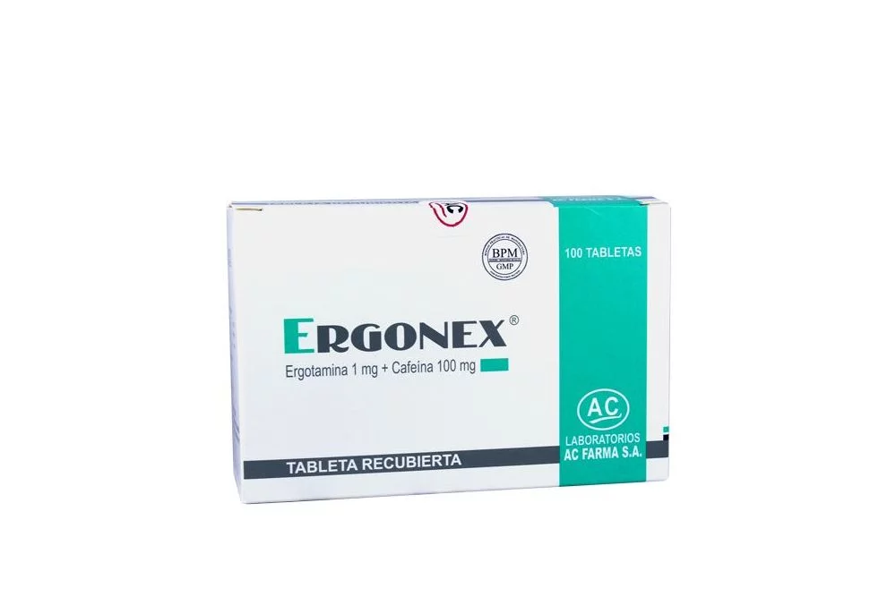 ERGONEX - Tab. caja x 100 - 1 mg + 100 mg