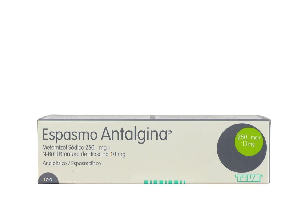 ESPASMO ANTALGINA - Tab. caja x 100 - 250 mg + 10 mg