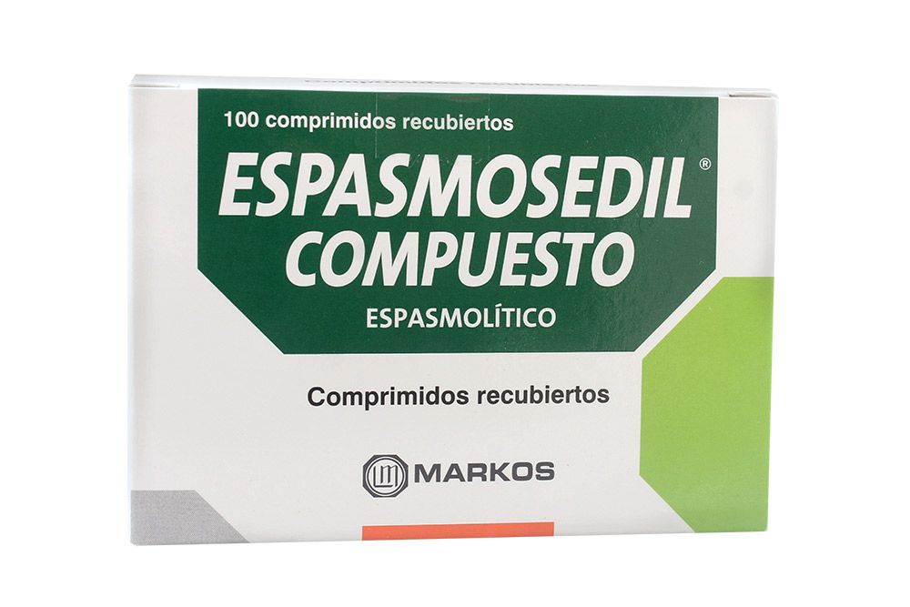 ESPASMOSEDIL COMPUESTO - Comprimidos recubiertos caja x 100 - 10 mg + 125 mg