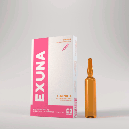 EXUNA - Amp. con jeringa via I.M. - 150 mg + 10 mg / mL