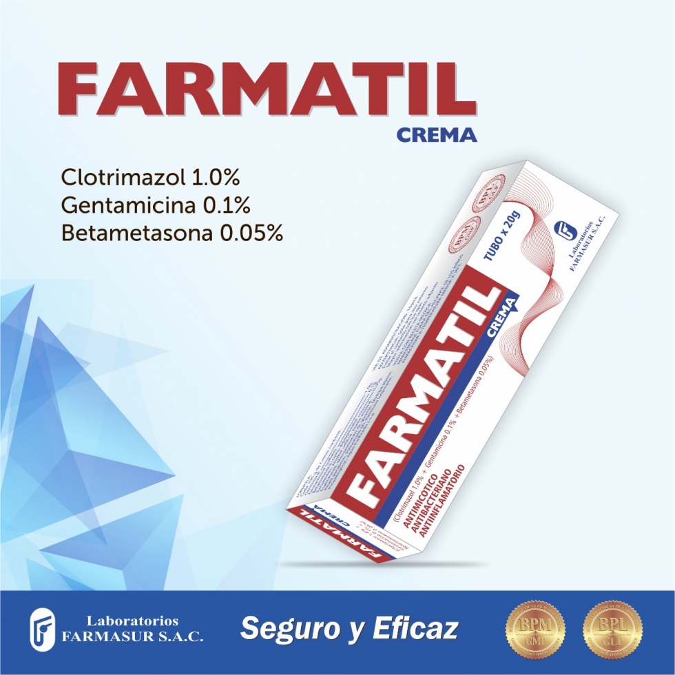 FARMATIL - Crem. tub. x 20 g - 1.0 % + 0.1 % + 0.05 %