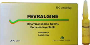 FEVRALGINE - Sol. Inyec. Amp. via I.M. caja x 10 - 1 g / 2 mL