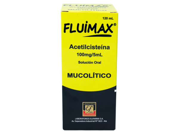 FLUIMAX - Jarabe frasco x 120 mL - 100 mg / 5 mL