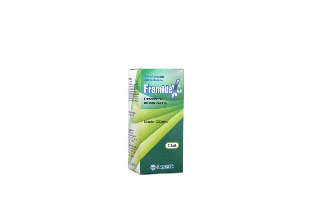 FRAMIDEX NF - Solucion oftalmica - gotas x 2.5 mL - 1 % + 0.1 %