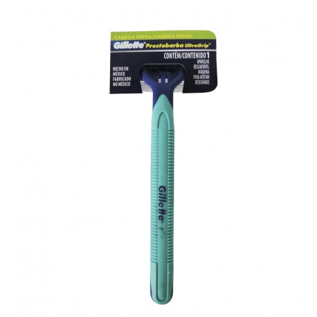 GILLETTE PRESTOBARBA 2 ULTRAGRIP - Afeitadora desechable GILLETTE 2 hojas