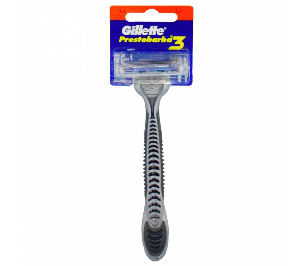 GILLETTE PRESTOBARBA 3 - Afeitadora desechable GILLETTE 3 hojas