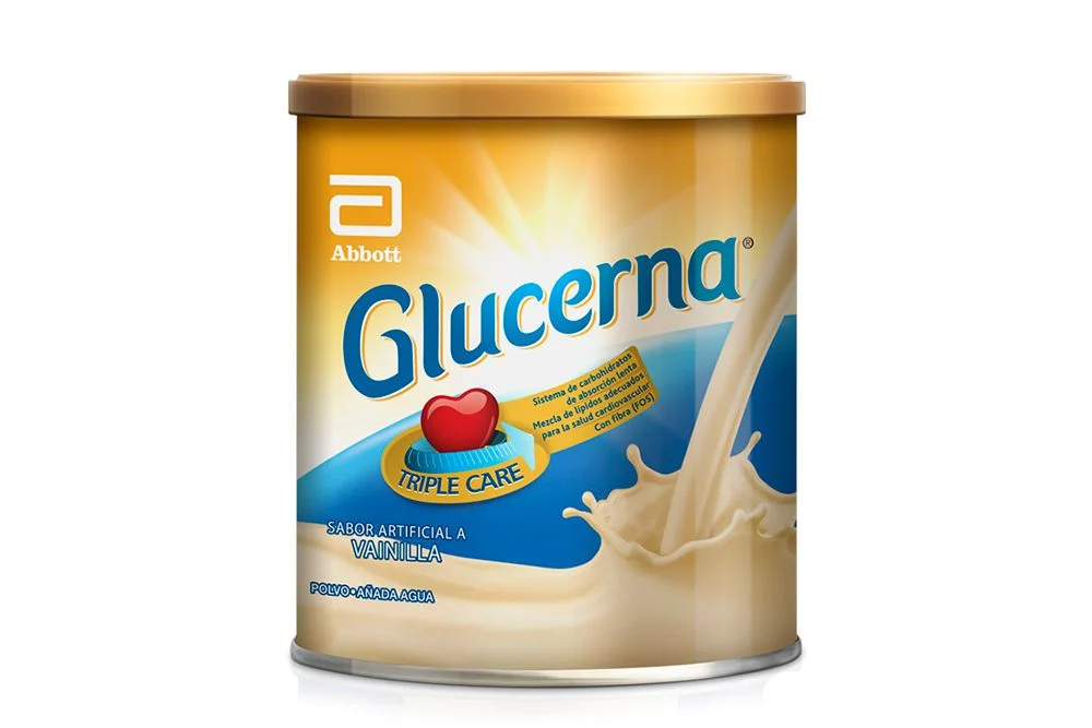 GLUCERNA - Suplemento alimenticion en polvo TRIPLE CARE SABOR VAINILLA EN LATA x 400 g