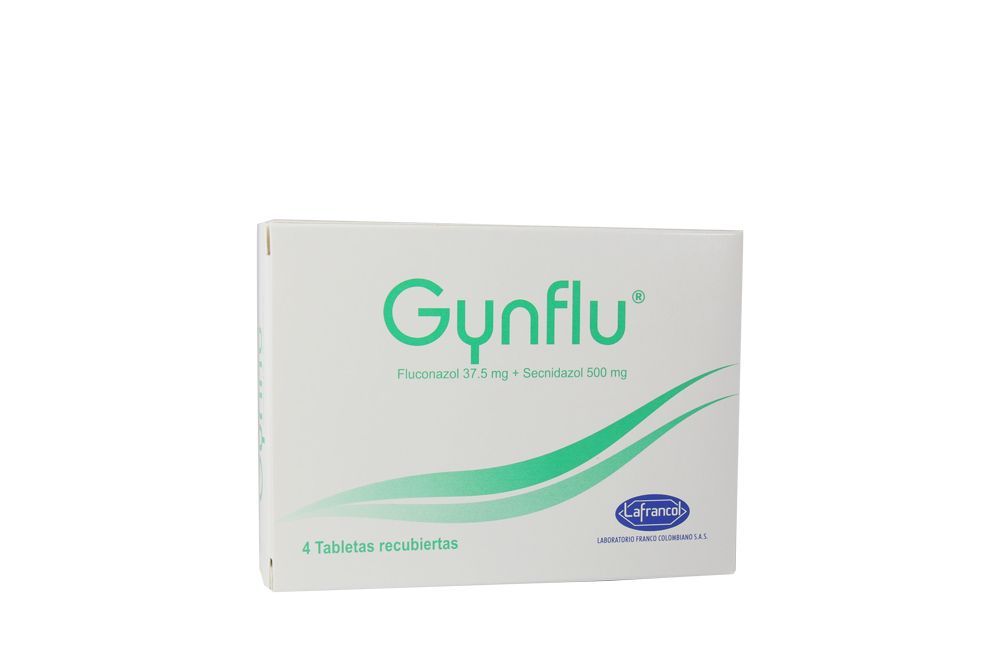 GYNFLU - Tabletas recubiertas caja x 4 - 37.5 mg + 500 mg