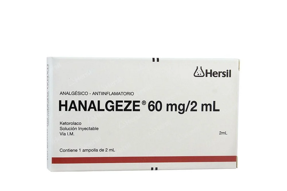 HANALGEZE - Sol. Inyect. Amp. x 2 mL via I.M. caja x 1 - 60 mg / 2 mL