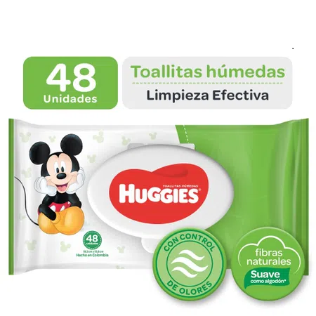 HUGGIES - Toallitas humedas LIMPIEZA EFECTIVA - DISNEY x 48