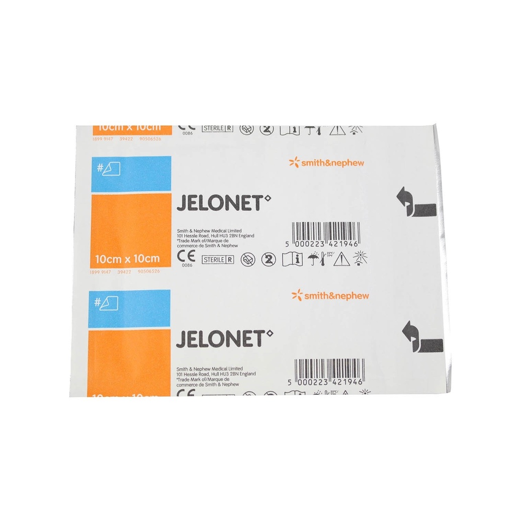 JELONET - Gasa parafinada esteril - 10 cm x 10 cm
