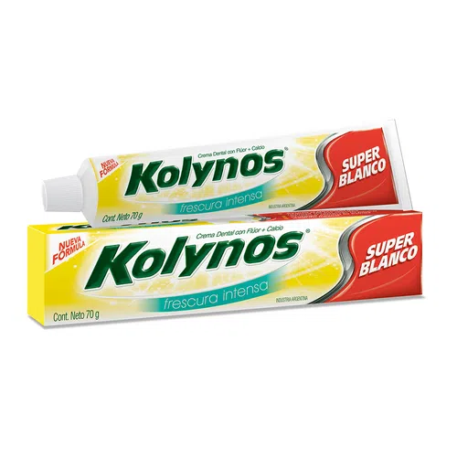 KOLYNOS - Crema dental con fluor + Calcio FRESCURA INTENSA x 75 mL