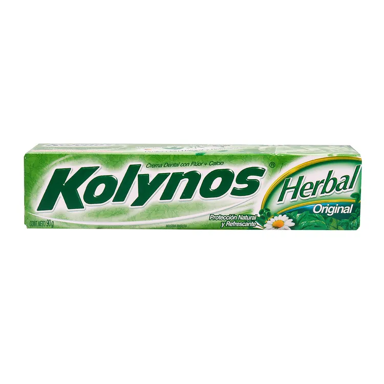 KOLYNOS HERBAL ORIGINAL - Crema dental con fluor y Calcio 90 g