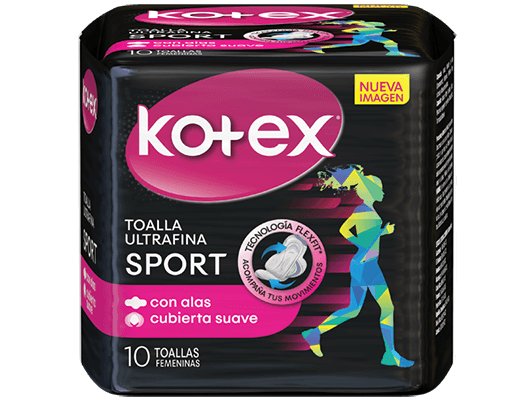 KOTEX - Toallas femeninas KOTEX - SPORT ULTRAFINA x 10 unidades