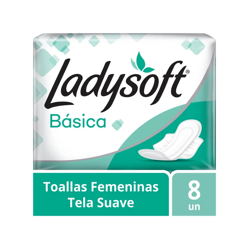 LADYSOFT - Toallas femeninas LADYSOFT - BASICA x 8 unidades