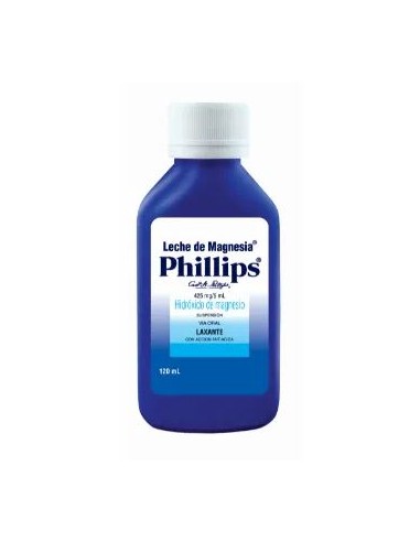 LECHE DE MAGNESIA PHILLIPS - Fco. x 120 mL - 425 mg / 5 mL