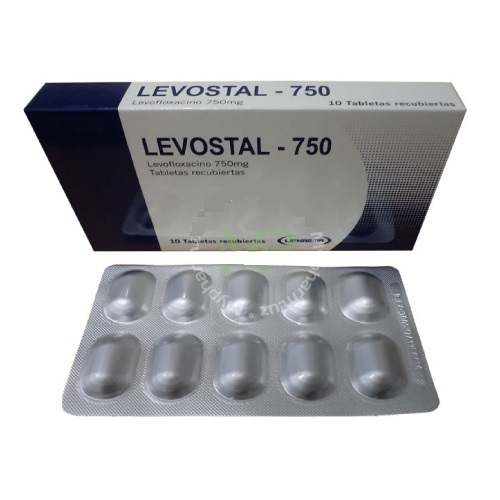 LEVOSTAL - 750 - Tab. recub. caja x 10 - 750 mg