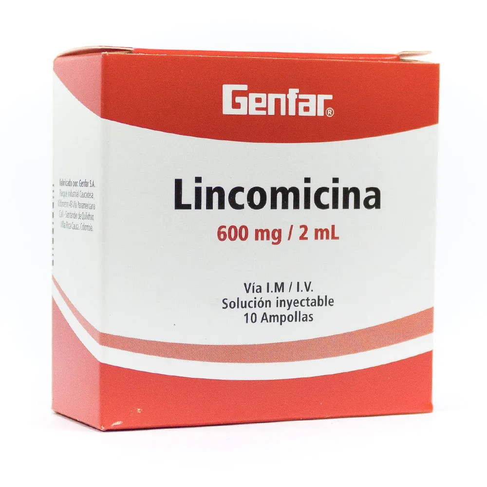 LINCOMICINA - Sol. Inyec. Amp. via I.M. - I.V. caja x 6 - 600 mg / 2 mL