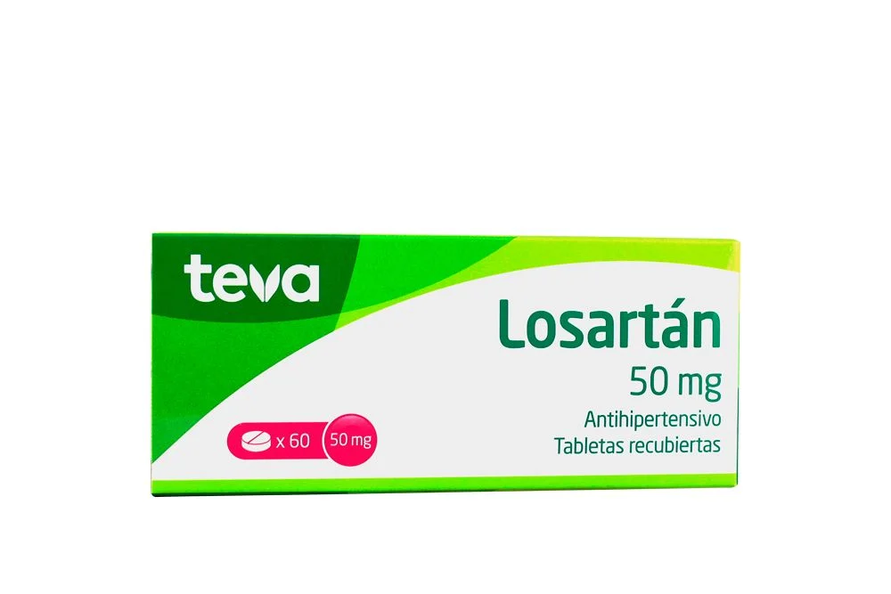 LOSARTAN TEVA - Tab. caja x 60 - 50 mg