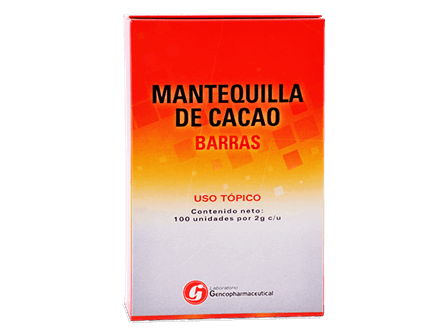 MANTEQUILLA DE CACAO - Barras de mantequilla de cacao x 2 g