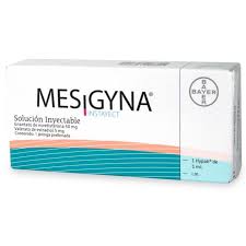 MESIGYNA - Sol. Inyect. via I.M. caja x 1 jeringa prellenada x 1 mL - 50 mg + 5 mg